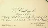 Carte autographe. Célestin Caïtucoli (1865-1935), homme politique, député de Corse. 