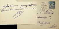 Carte autographe signée. Jules Claretie (1840-1913), écrivain, administrateur général de la Comédie-Française.