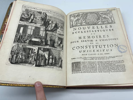 [Jansénisme] Nouvelles ecclésiastiques ou mémoires pour servir à l'histoire de la Constitution Unigenitus pour l'année M.DCC.XXXIII. [et] M.DCC.XXXIV. ...