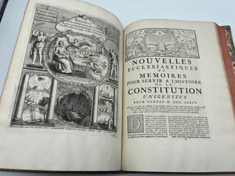 [Jansénisme] Nouvelles ecclésiastiques ou mémoires pour servir à l'histoire de la Constitution Unigenitus pour l'année M.DCC.XXXIII. [et] M.DCC.XXXIV. ...