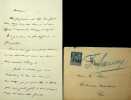 Lettre autographe sign&eacute;e au critique d'art Fran&ccedil;ois Thi&eacute;bault-Sisson. Francisque Sarcey (1827-1899), &eacute;crivain, journaliste. 