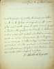 Lettre sign&eacute;e. Christophe de Beaumont (1703-1781), pr&eacute;lat, &eacute;v&ecirc;que de Bayonne, archev&ecirc;que de Vienne puis archev&ecirc;que de Paris de 1746 &agrave; 1781. 