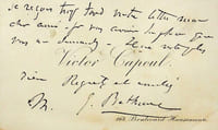 Carte autographe