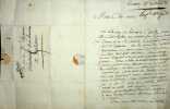 Lettre autographe signée. François-Robert Houdouart (1761-1810), homme politique, député de l'Yonne, ingénieur des Ponts-et-Chaussées. 