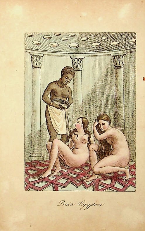[Gravure tirée de] Breton de la Martinière, Bain égyptien [gravure tirée de L'Égypte et la Syrie, ou moeurs, usages, costumes et monumens des ...