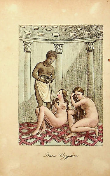 [Gravure tir&eacute;e de] Breton de la Martini&egrave;re, Bain &eacute;gyptien [gravure tir&eacute;e de L'&Eacute;gypte et la Syrie, ou moeurs, usages, costumes et monumens des ...