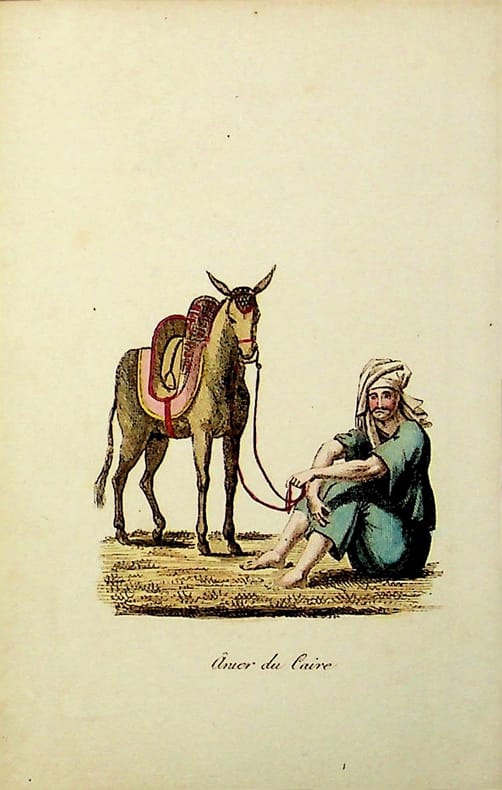 [Gravure tirée de] Breton de la Martinière, Ânier du Caire [gravure tirée de L'Égypte et la Syrie, ou moeurs, usages, costumes et monumens des ...