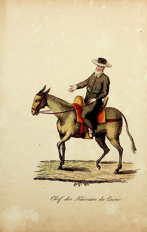 [Gravure tirée de] Breton de la Martinière, Chef des huissiers du Caire [gravure tirée de L'Égypte et la Syrie, ou moeurs, usages, costumes et ...