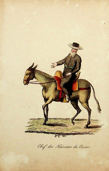 [Gravure tir&eacute;e de] Breton de la Martini&egrave;re, Chef des huissiers du Caire [gravure tir&eacute;e de L'&Eacute;gypte et la Syrie, ou moeurs, usages, costumes et ...