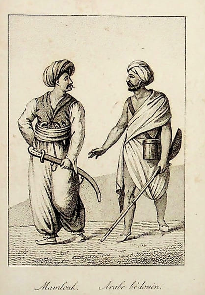 [Gravure tir&eacute;e de] Breton de la Martini&egrave;re, Mamlouk & Arabe b&eacute;douin [gravure tir&eacute;e de L'&Eacute;gypte et la Syrie, ou moeurs, usages, costumes et monumens ...