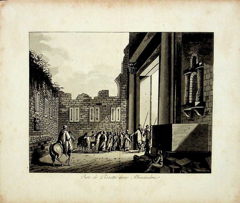 [Gravure tir&eacute;e de] Breton de la Martini&egrave;re, Porte de Rosette dans Alexandrie [gravure tir&eacute;e de L'&Eacute;gypte et la Syrie, ou moeurs, usages, costumes et ...