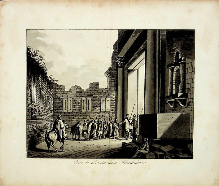 [Gravure tir&eacute;e de] Breton de la Martini&egrave;re, Porte de Rosette dans Alexandrie [gravure tir&eacute;e de L'&Eacute;gypte et la Syrie, ou moeurs, usages, costumes et ...