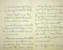 Lettre autographe sign&eacute;e. Georges Piter (?-1910), compositeur, chanteur de caf&eacute; concert. 