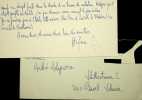 Lettre autographe sign&eacute;e. Stefan Askenase (1896-1985), pianiste polonais naturalis&eacute; belge. 