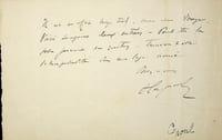 Lettre autographe signée à Arthur Meyer