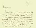 Lettre autographe sign&eacute;e. Ernest Lavisse (1842-1922), historien. 