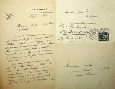 Lettre autographe signée