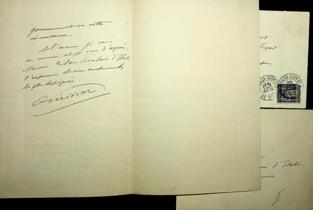 Lettre autographe signée