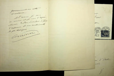 Lettre autographe signée
