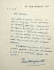 Lettre autographe sign&eacute;e &agrave; Charles Clerc. Paul Margueritte (1960-1918), &eacute;crivain. 