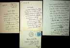 Lettre autographe signée à Charles Clerc (lot de 2 LAS et 1 page autographe signée). Pierre Mille (1864-1941), écrivain, journaliste. 