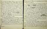 Manuscrit autographe avec corrections - 12 pages. François Coppée (1841-1908), poète, écrivain, membre de l'Académie française. 