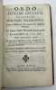 Ordo divini officii recitandi missaeque celebrandae justa rubricas breviarii & missalis romani. Ad usum totius Dioecesis Sistaricensis.. ...
