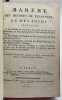 1- Bar&ecirc;me des mesures de pesanteur ou de poids ; 2- Instruction sur les nouvelles mesures publi&eacute;e par ordre du ministre de l'int&eacute;rieur ; 3- Tables de ...