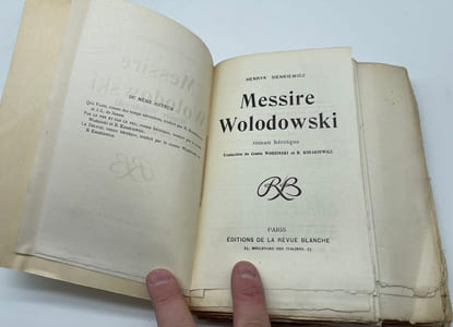 Messire Wolodowski - roman héroïque.
