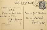 Lettre autographe sign&eacute;e. Gabriel Faure (1877-1962), po&egrave;te, &eacute;crivain. 