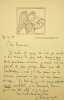 Lettre autographe sign&eacute;e. Gabriel Faure (1877-1962), po&egrave;te, &eacute;crivain. 
