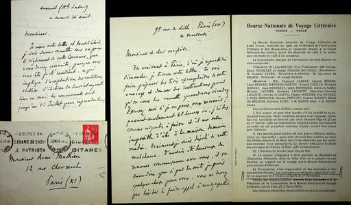 Lettre autographe signée (lot de 2)