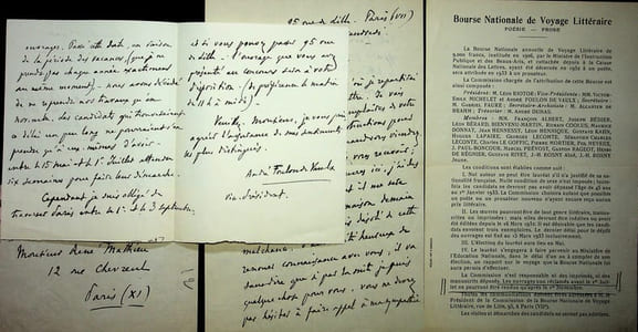Lettre autographe signée (lot de 2)