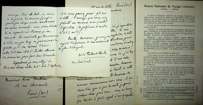 Lettre autographe signée (lot de 2)