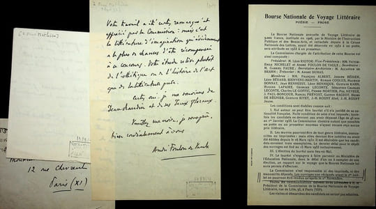 Lettre autographe signée (lot de 2)