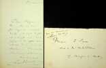 Lettre autographe signée. Ludovic Halévy (1834-1908), écrivain, librettiste, membre de l'Académie française.