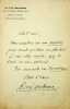 Lettre autographe sign&eacute;e. Ren&eacute; Delorme (1848-1890), &eacute;crivain, journaliste, a &eacute;crit sous le pseudonyme Saint Juirs. 