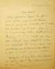 Lettre autographe sign&eacute;e &agrave; Paul Hervieu. Marcel Pr&eacute;vost (1862-1941), &eacute;crivain, membre de l'Acad&eacute;mie fran&ccedil;aise. 