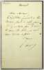 Lettre autographe sign&eacute;e &agrave; Jacques-Alexandre Bixio. Emile Augier (1820-1889), po&egrave;te, &eacute;crivain.