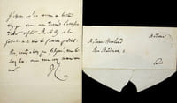 Lettre autographe signée à Hortense Howland