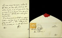 Lettre autographe signée à Hortense Howland