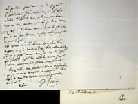 Lettre autographe signée à Hortense Howland