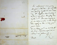 Lettre autographe signée à Hortense Howland