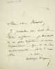 Lettre autographe sign&eacute;e. Adolphe Dupuis (1824-1891), acteur. 