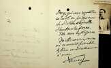 Lettre autographe sign&eacute;e . L&eacute;on Xanrof (1867-1953), &eacute;crivain, chansonnier, compositeur. 