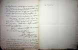 Lettre autographe sign&eacute;e. Jean-Baptiste Charles Sapey ou Sappey (1775-1857), s&eacute;nateur, maire de F&eacute;rolles-Attilly. 