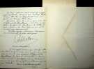 Lettre autographe sign&eacute;e. Edouard Pelletan (1854-1912), imprimeur, &eacute;diteur. 