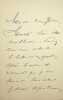 Lettre autographe sign&eacute;e au po&egrave;te Edouard Guinand. L&eacute;on Br&eacute;mont (1852-1939), acteur, &eacute;crivain. 