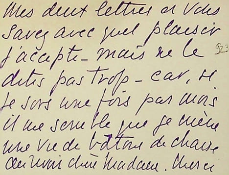 Carte autographe . Agnes Mary Frances Robinson dit Mary Duclaux (1857-1944), poétesse, écrivain, traductrice.