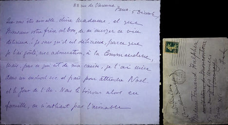 Lettre autographe signée. Agnes Mary Frances Robinson dit Mary Duclaux (1857-1944), poétesse, écrivain, traductrice. 